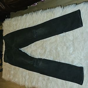 ~~H&M High-Waisted Skinny Jeans – Black Ripped Denim, Size 29/32~~
